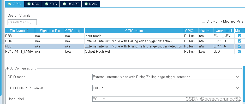 HAL STM32+EC11编码器实现增减调节及单击、双击、长按功能