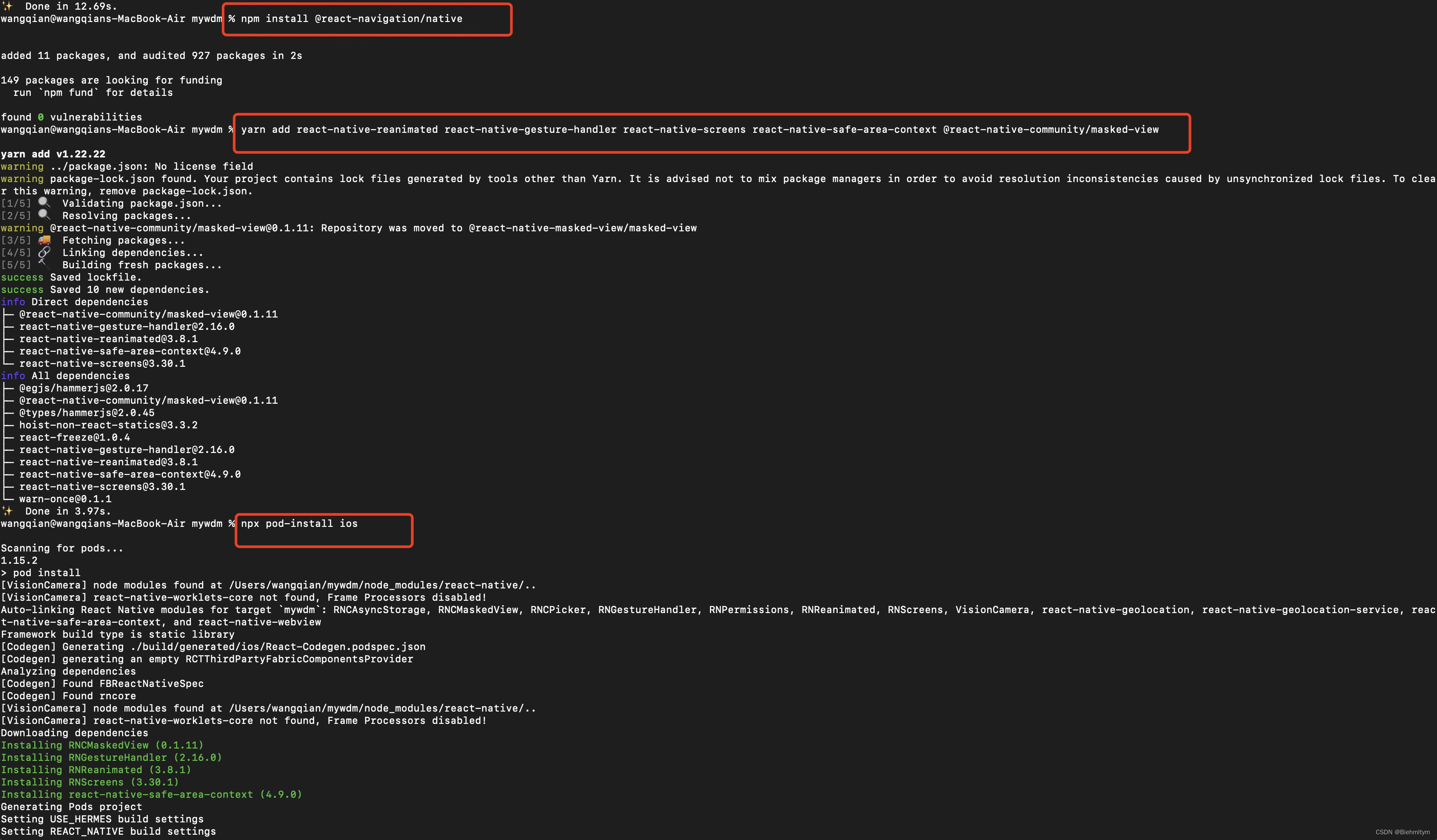 【iOS开发】(五)react Native路由和导航<span style='color:red;'>20240421</span>-22