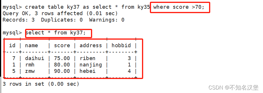 Mysql的高级语句2