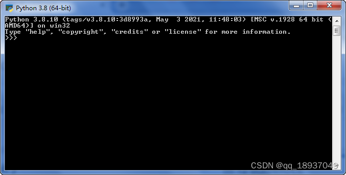 图13  试启动python 3.8（64-bit）