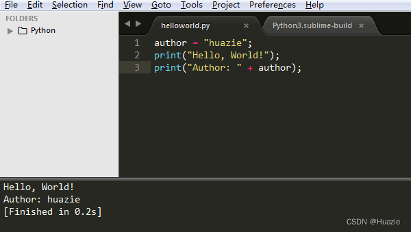 Sublime Text 3配置 Python 开发环境