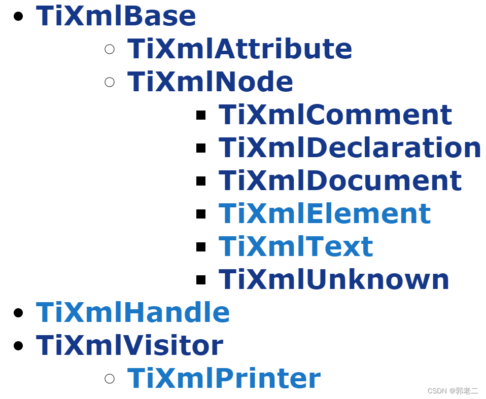 【<span style='color:red;'>XML</span>】TinyXML <span style='color:red;'>详解</span>