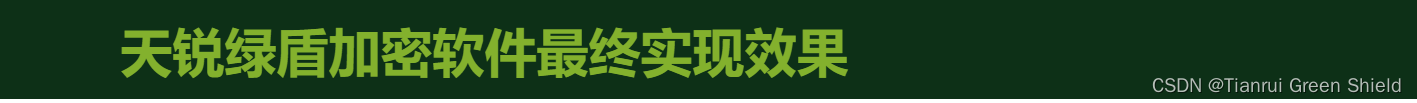 针对企业的泄密，天锐绿盾提出十大解决方案