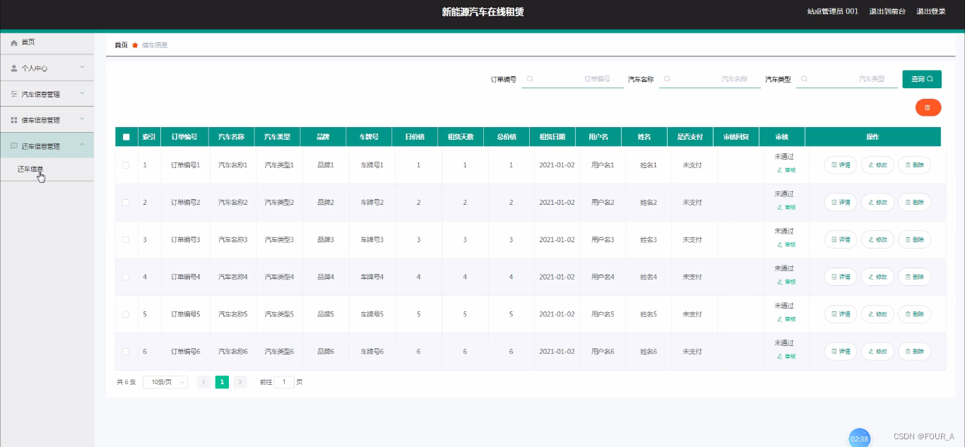 【计算机毕业设计】基于SSM+Vue的新能源汽车在线租赁管理系统【源码+lw+部署文档】