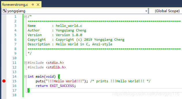 Visual Studio 2013 - 高亮设置括号匹配 (方括号)