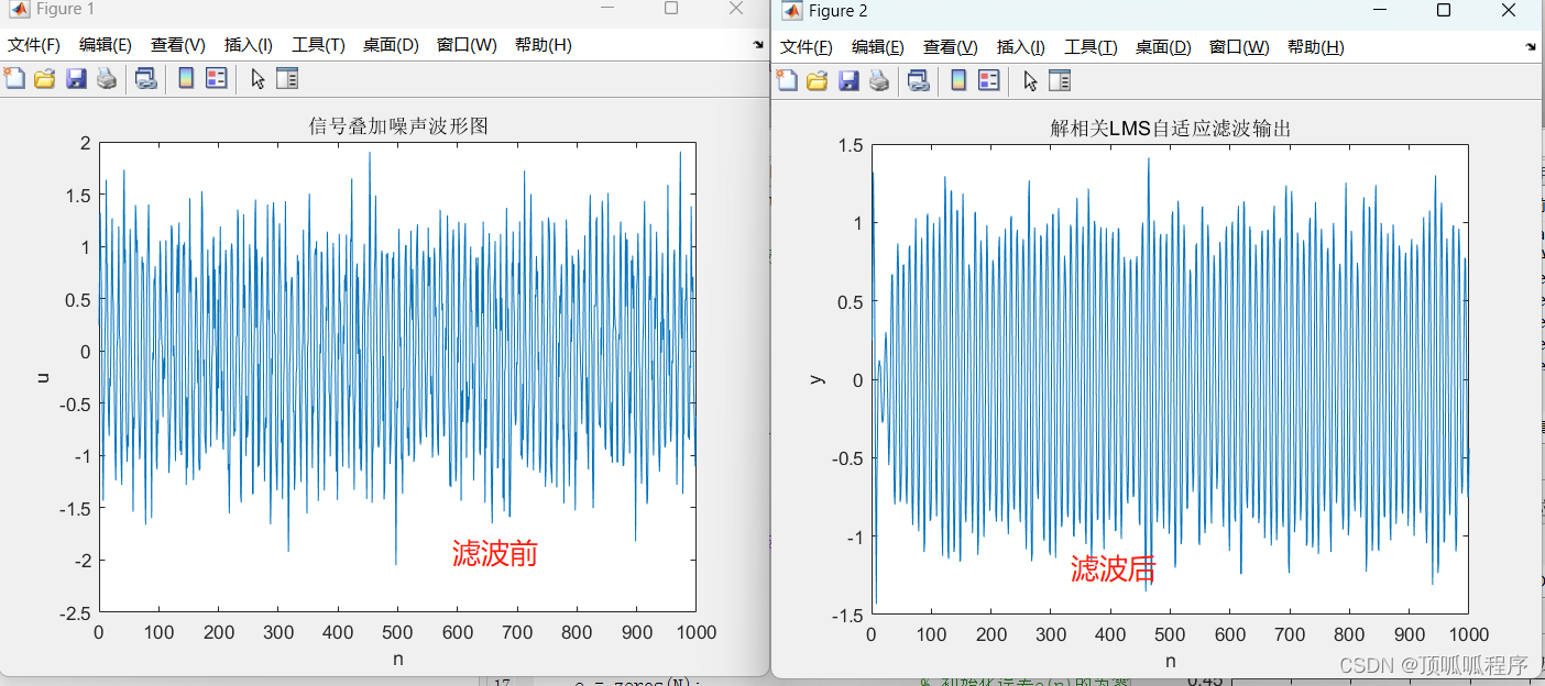 120基于<span style='color:red;'>matlab</span><span style='color:red;'>的</span>LMS<span style='color:red;'>自</span><span style='color:red;'>适应</span>滤波算法