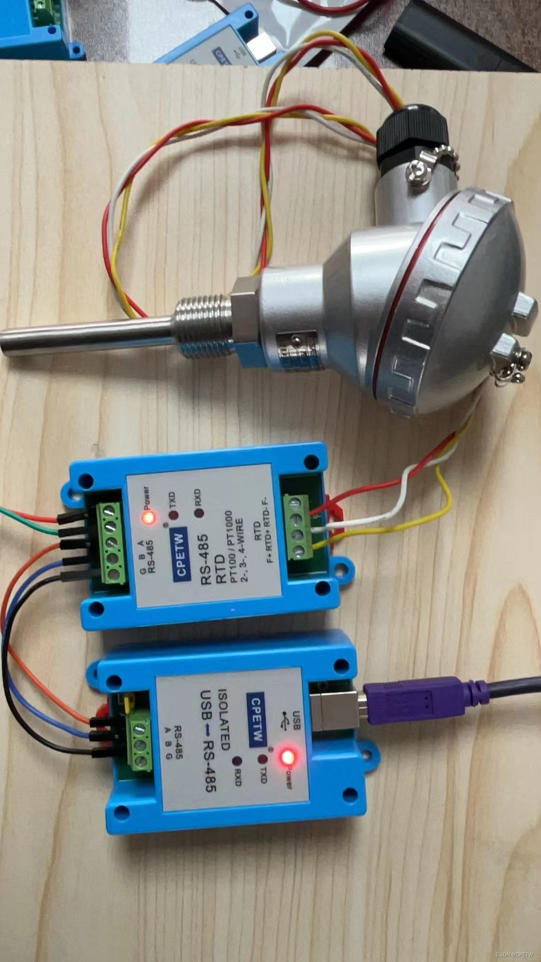 同旺科技 分布式数字温度传感器 -- Modbus Poll测试