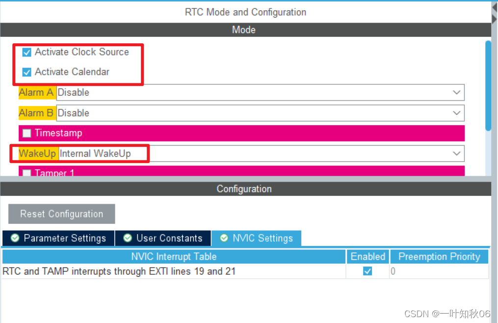 STM32CubeMX配置-RTC周期唤醒