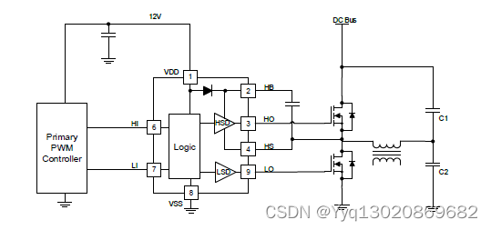 SCT52A40——120V，4A，高频高压侧和低压侧栅极驱动器