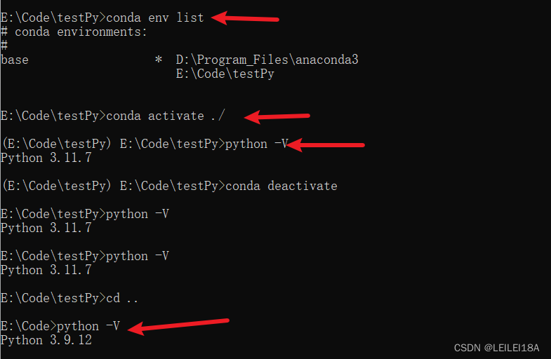 Conda管理Python不同版本教程