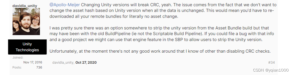 【Unity】Addressable包资源加载失败：CRC Mismatch.