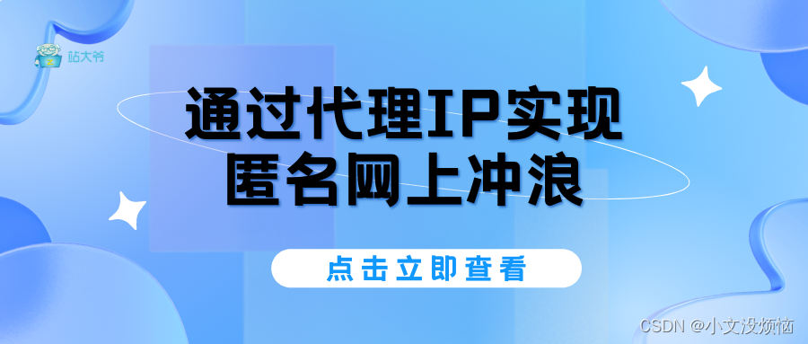 通过代理IP实现匿名网上冲浪