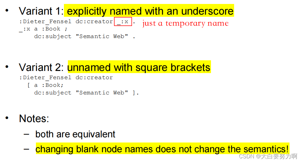 Blank Nodes in Turtle