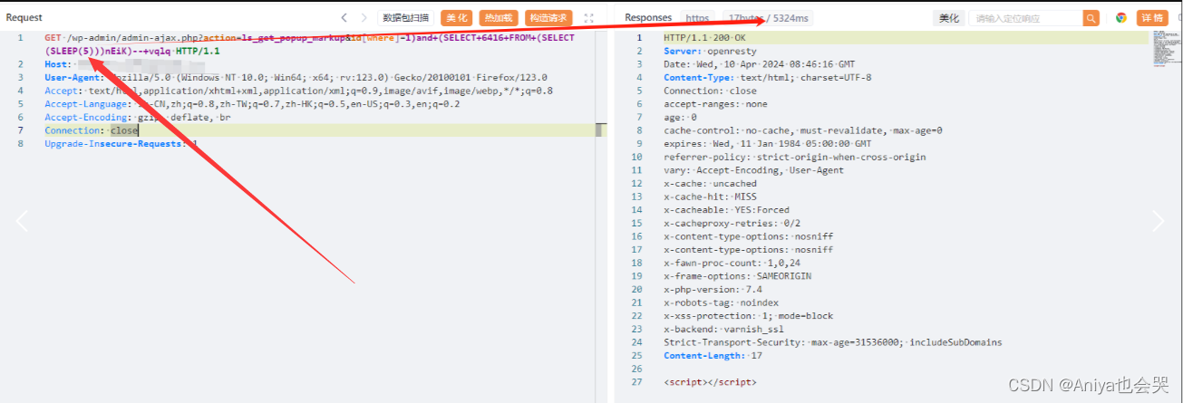 【漏洞复现】WordPress LayerSlider插件SQL注入漏洞复现