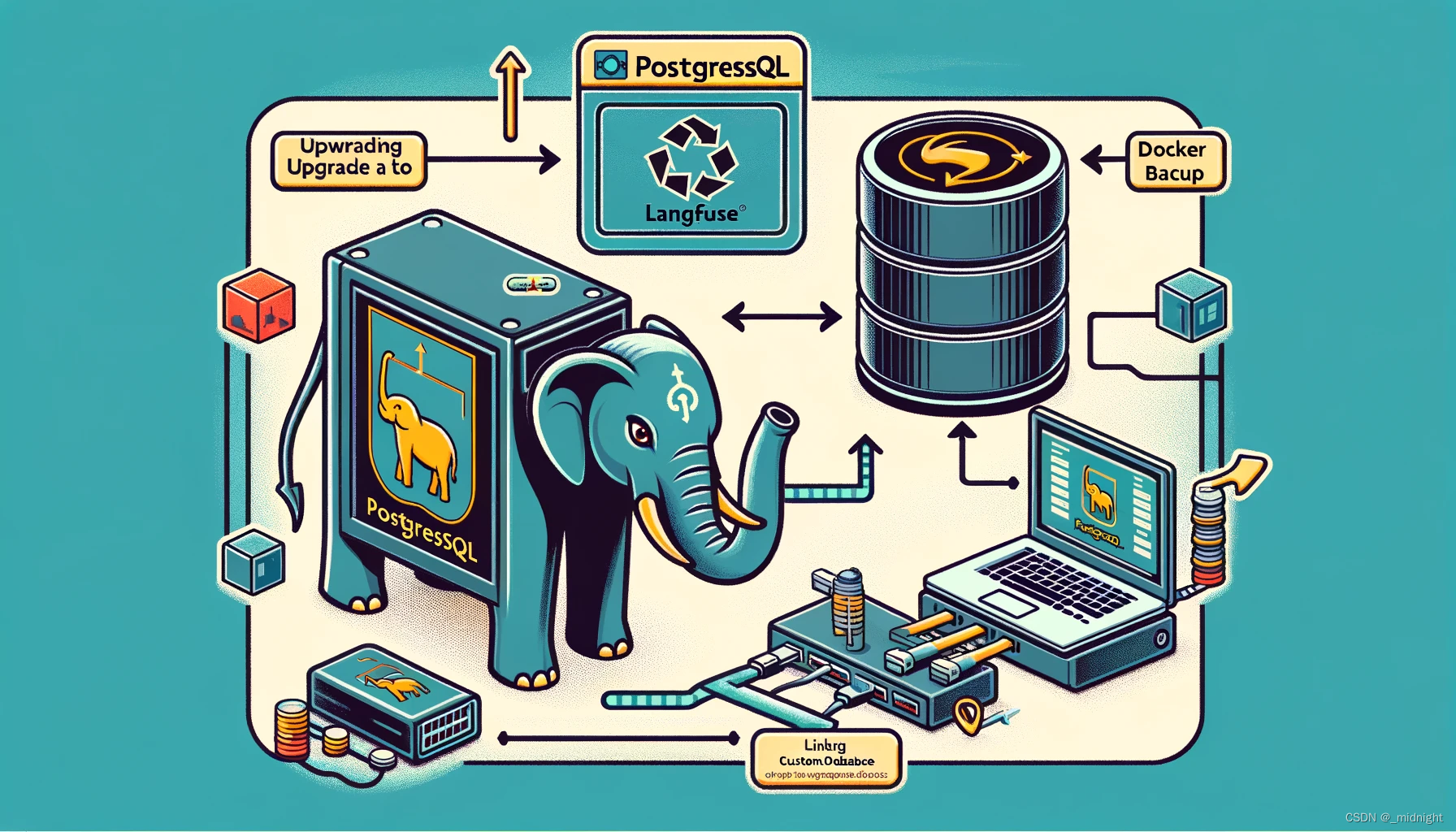 如何将 Langfuse 链接到自有 PostgreSQL 数据库并升级 PostgreSQL 版本