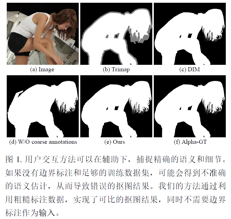 Boosting semantic human matting with coarse annotations