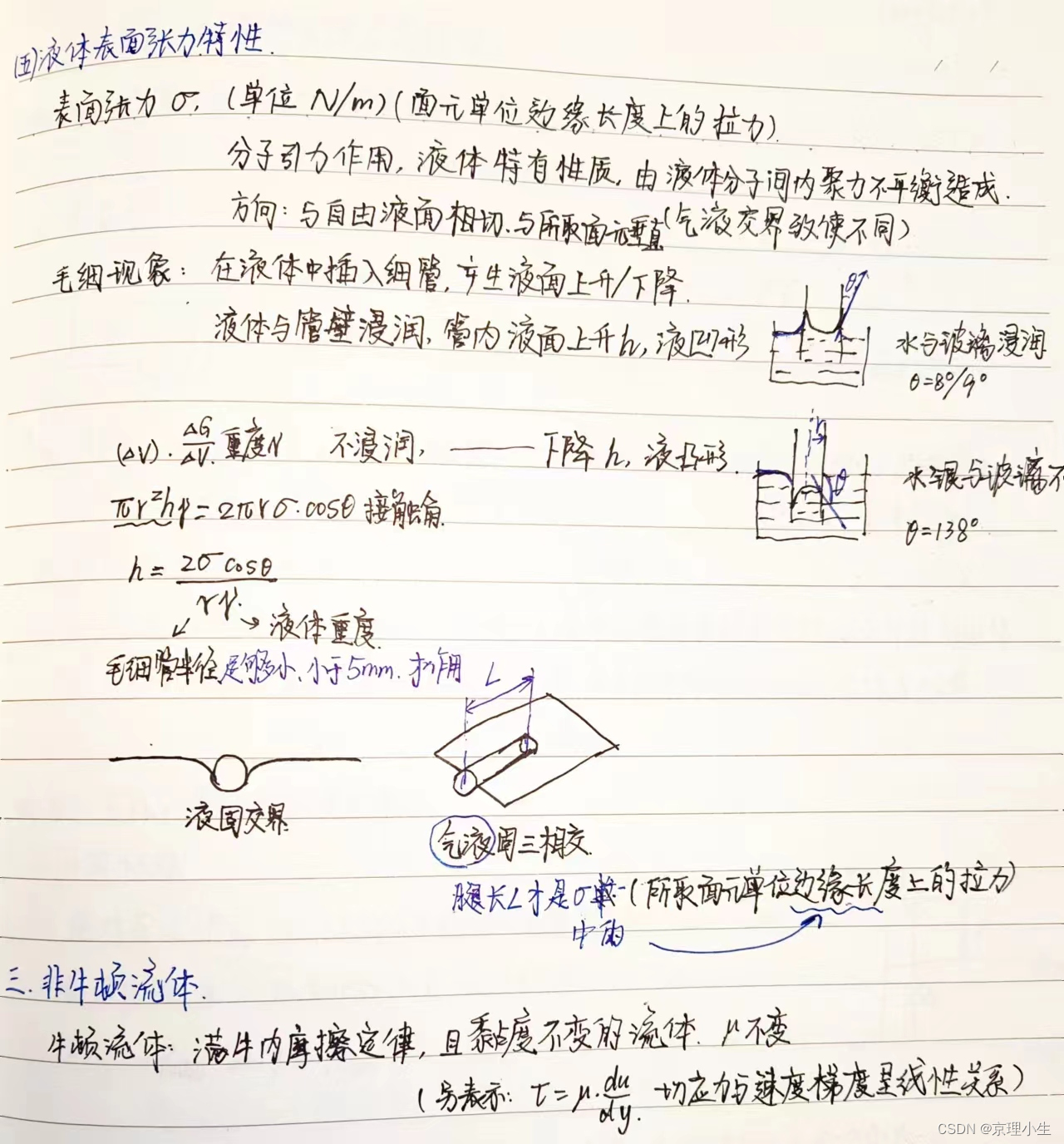 BIT工程流体力学基础——第一章 学习笔记+公式总结+习题参考_流体力学学习笔记-CSDN博客