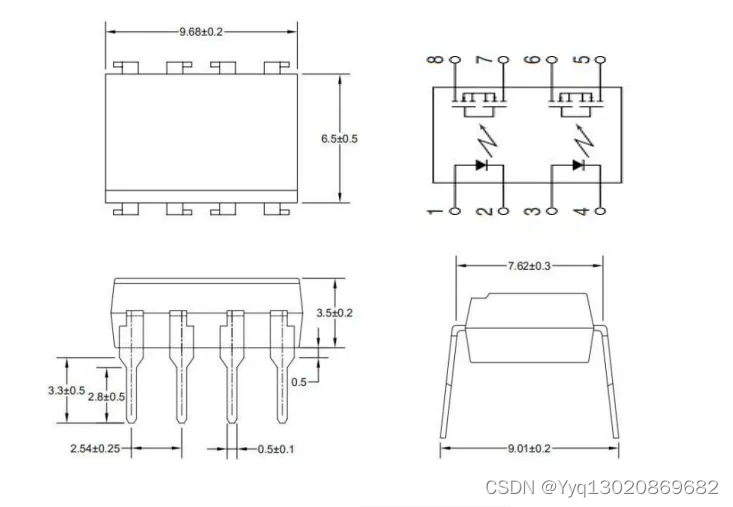 OR-806A固态继电器SSR光耦，可替代AQW212