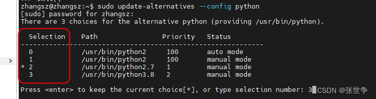 ubuntu 20.04 自由切换 python 的版本