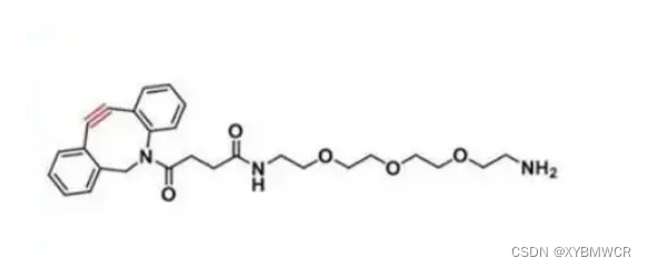 2093409-57-3，DBCO PEG3 NH2，可以在无铜条件下与多种含有叠氮基的分子进行反应