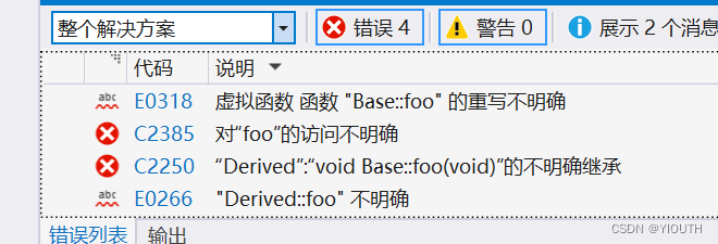 【c++】菱形虚拟继承的虚函数表如何继承