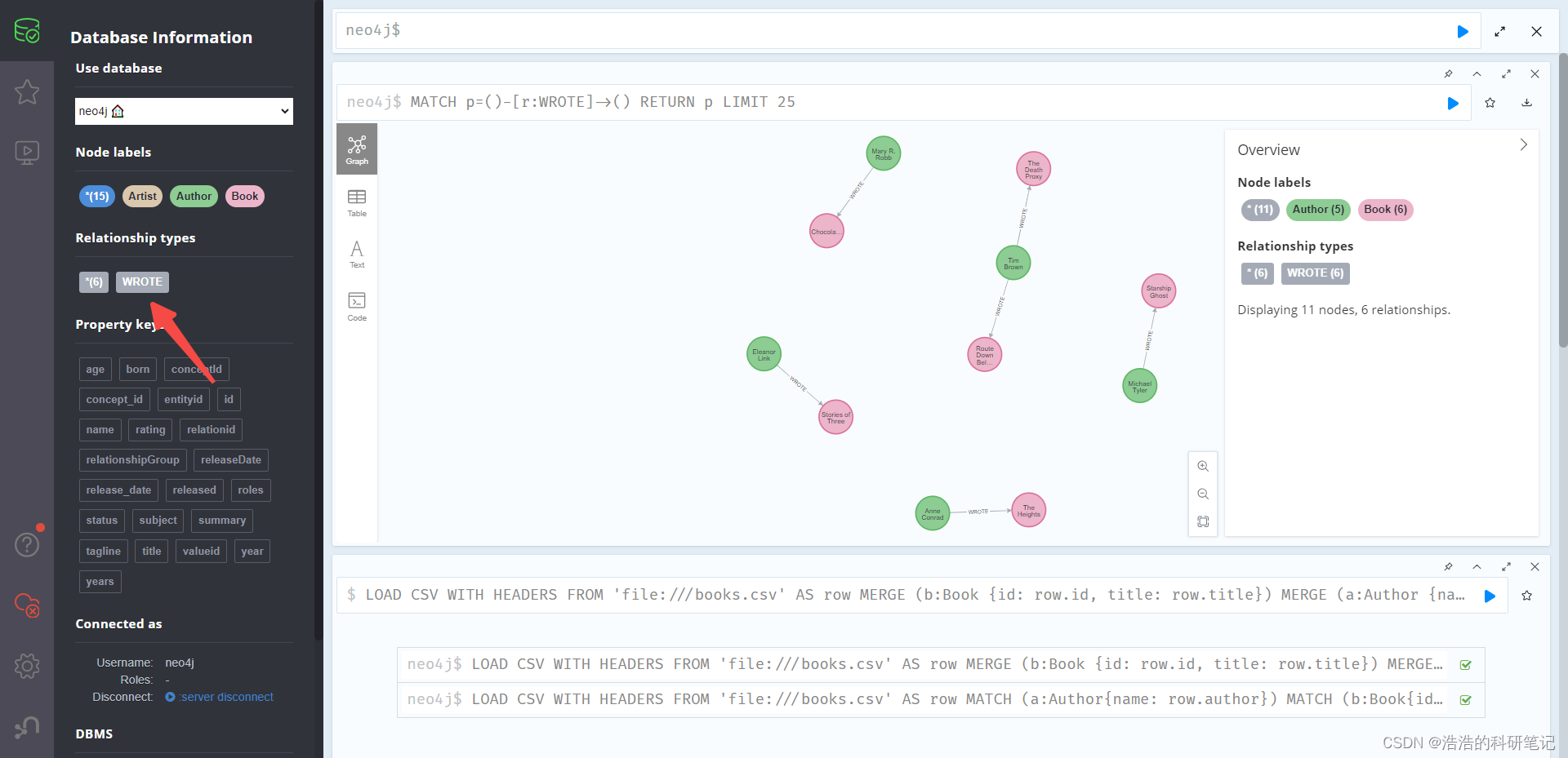 Neo4j 批量导入数据 从官方文档学习LOAD CSV 命令 小白可食用版