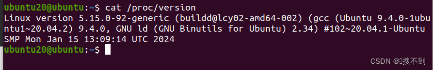 Ubuntu20.04 查看系统版本号