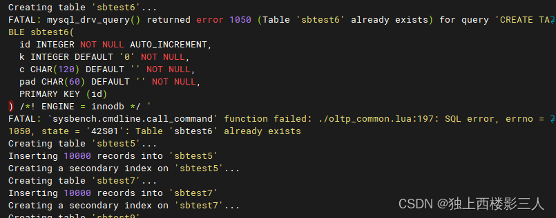 【SysBench】OLTP 基准<span style='color:red;'>测试</span><span style='color:red;'>示例</span>