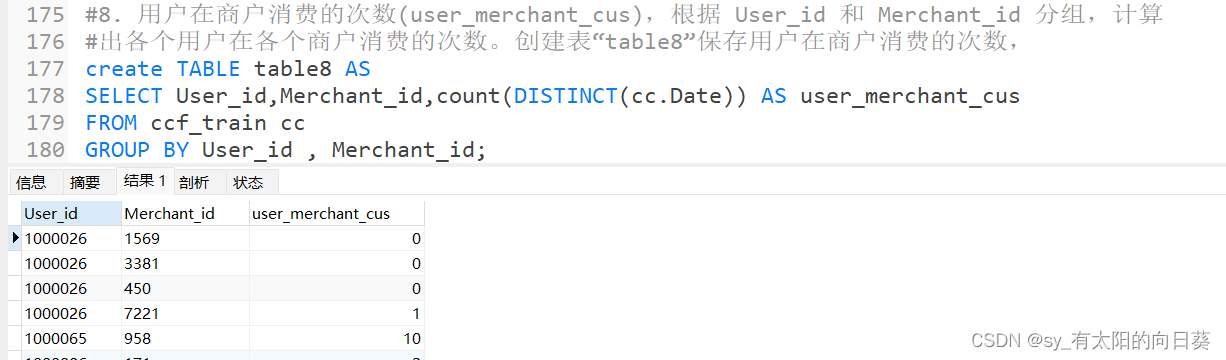 SQL项目——O2O优惠券使用预测之数据处理