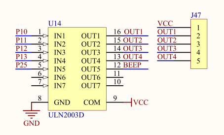 uln2003引脚功能图图片