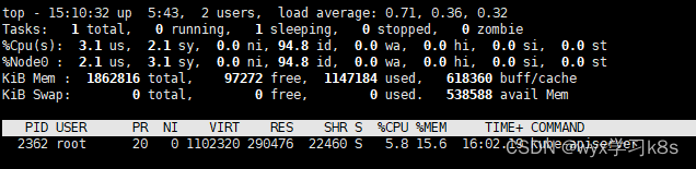 linux性能监控之top