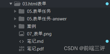 【HTML03】HTML表单语法笔记，附带案例-作业