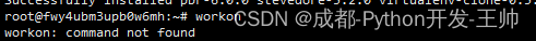 Ubuntu 安装好虚拟环境后，找不到workon 命令