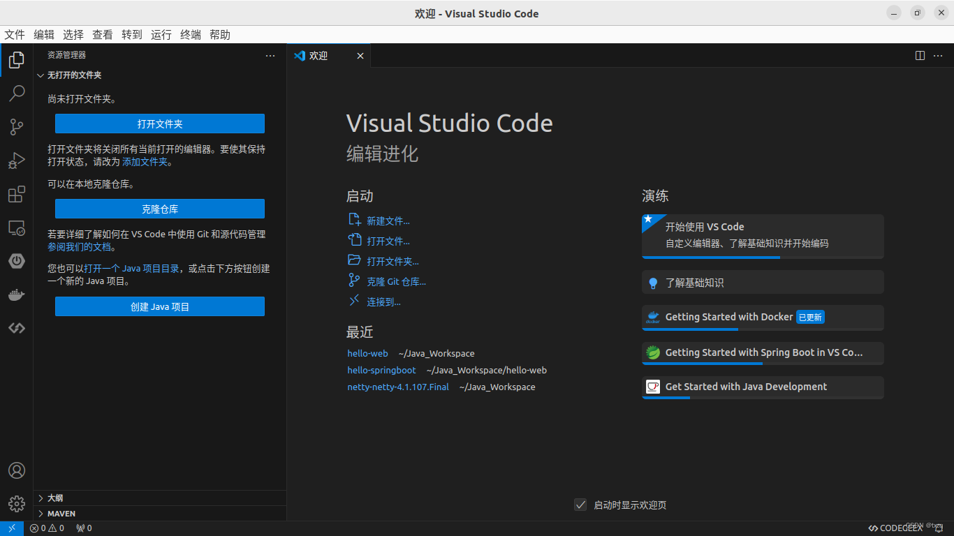 具备Java扩展的VSCode