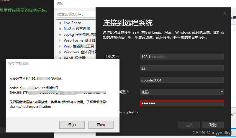 vs2022 设置远程调试虚拟机Ubuntu程序 （cmake)