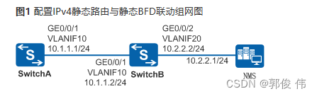 配置IPv4静态路由与静态BFD联动示例