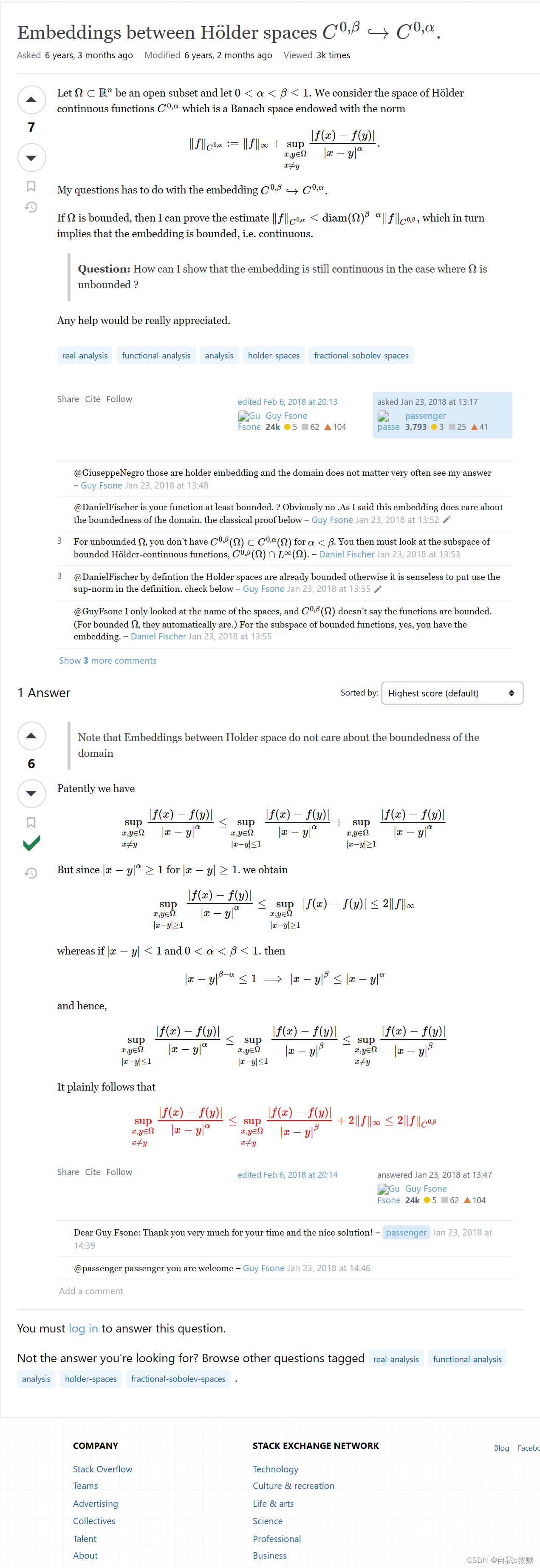 Embeddings between Hölder spaces C^{0,β}↪C^{0,α}