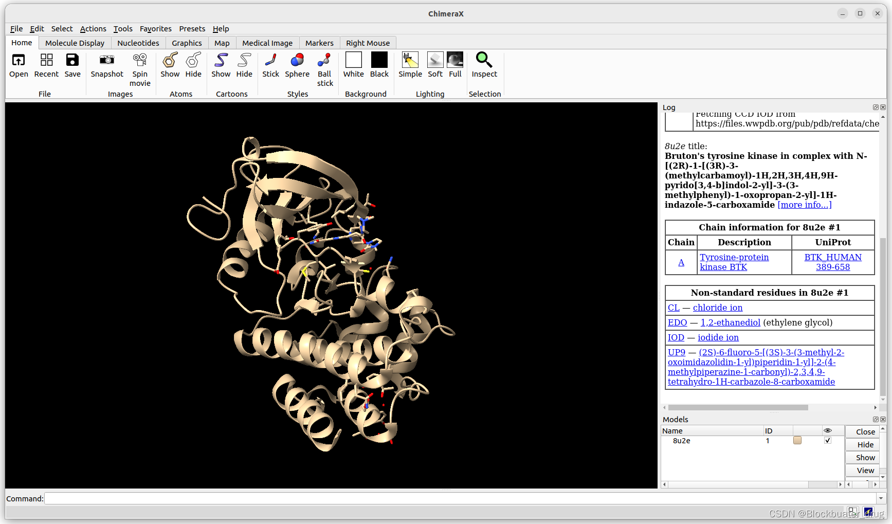 UCSF Chimera和ChimeraX的安装及使用_开源软件_Blockbuater_drug-开放原子开发者工作坊