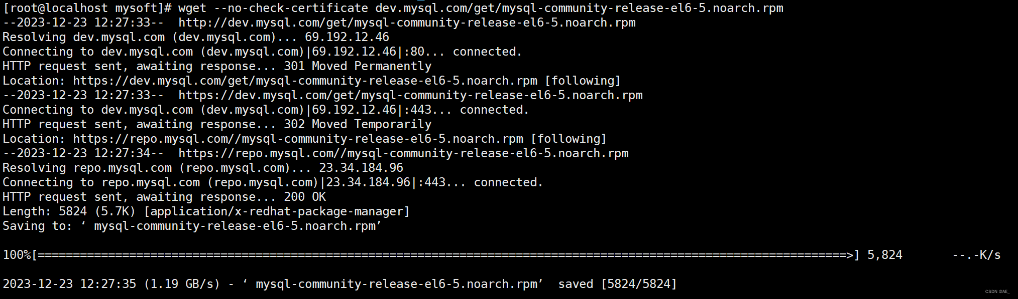 CentOs 安装MySQL