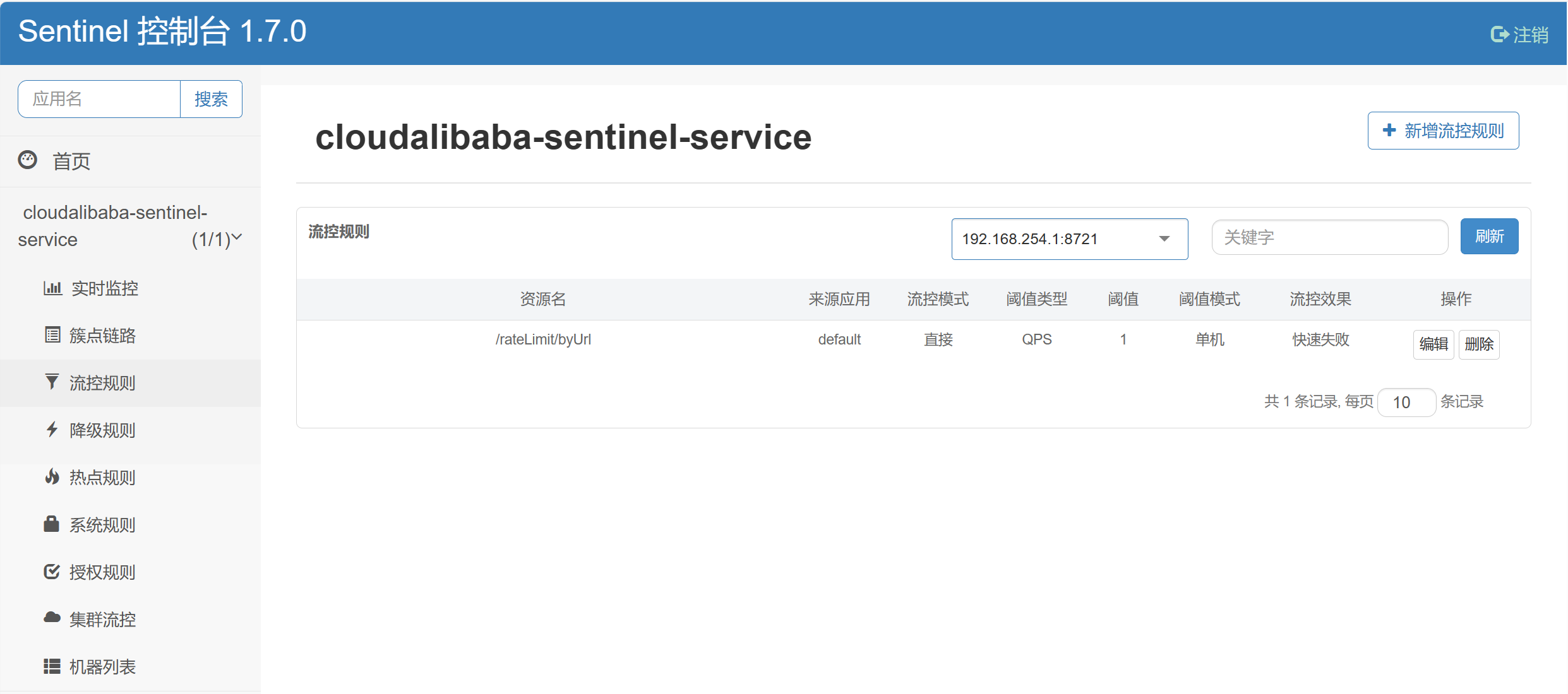 【SpringCloud Alibaba笔记】（2）Sentinel实现熔断与限流