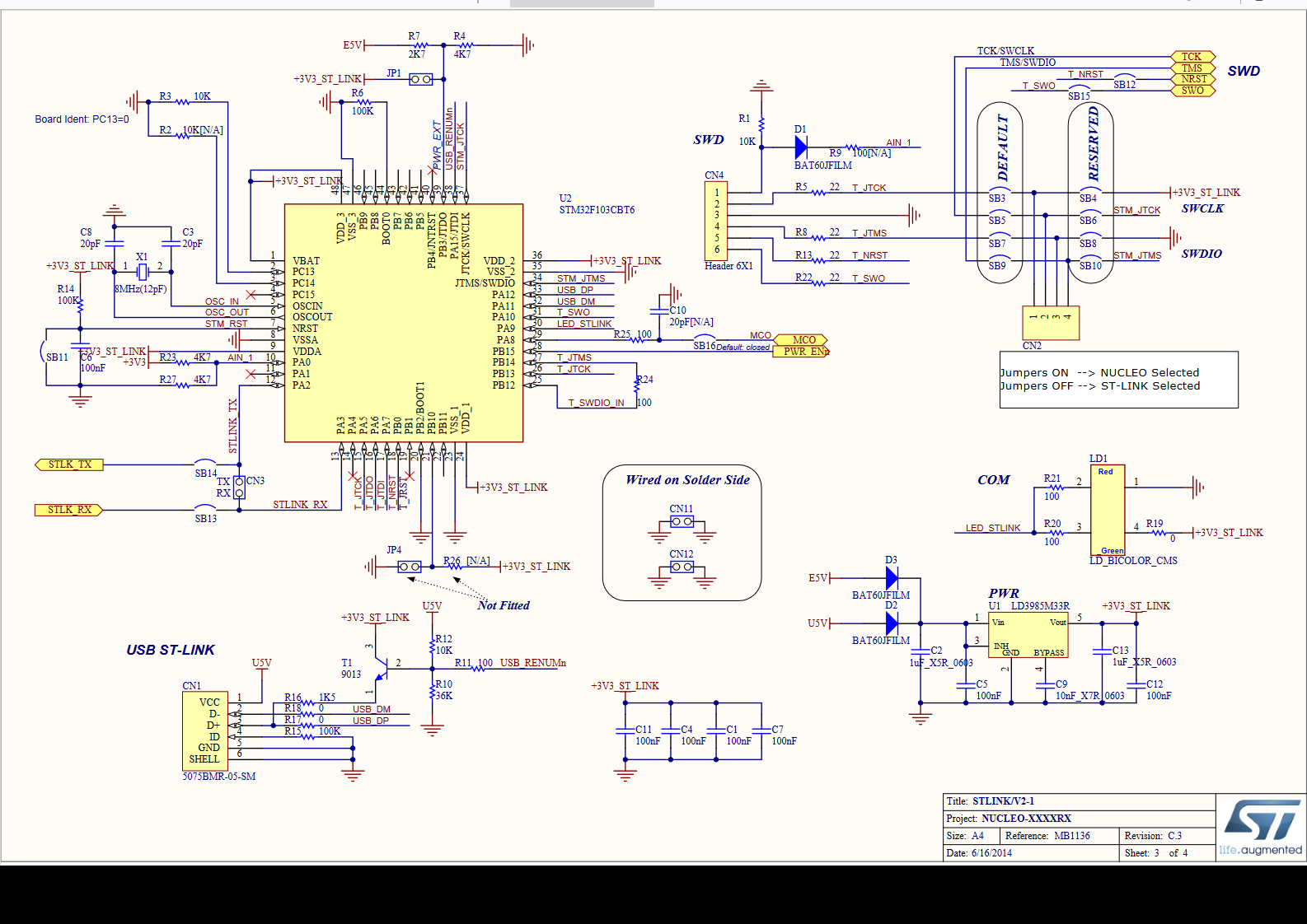 STM32F103 USB 端口的电阻配置