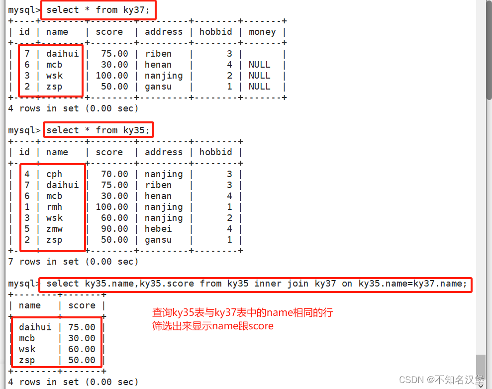 Mysql的连接与存储