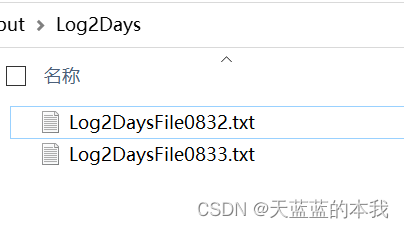 C#实现只保存2天的日志文件