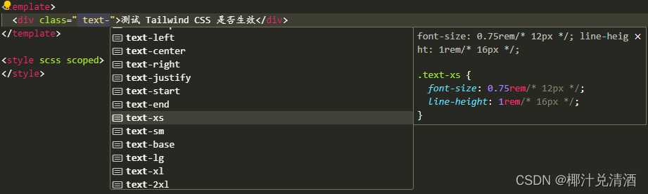 Tailwind CSS 提示