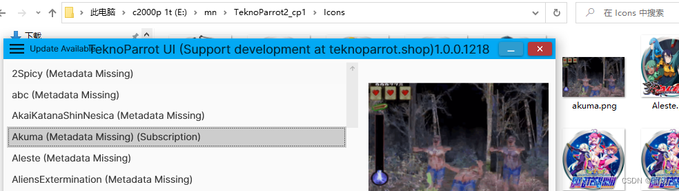 teknoparrot命令行启动游戏