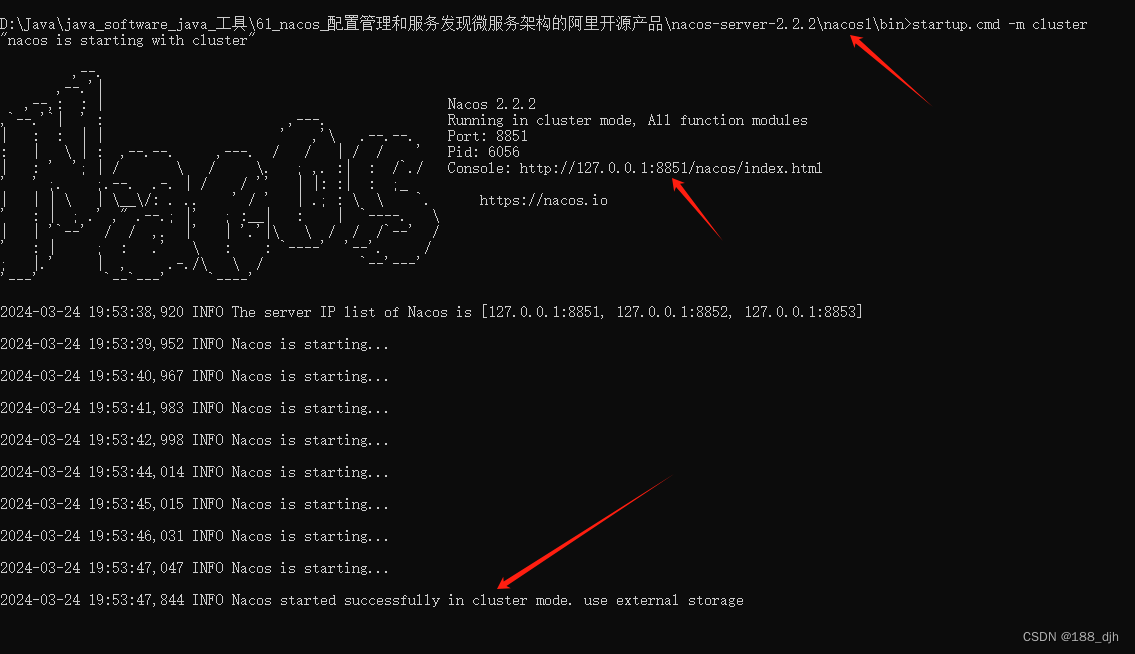 nacos2.x 集群启动报错问题