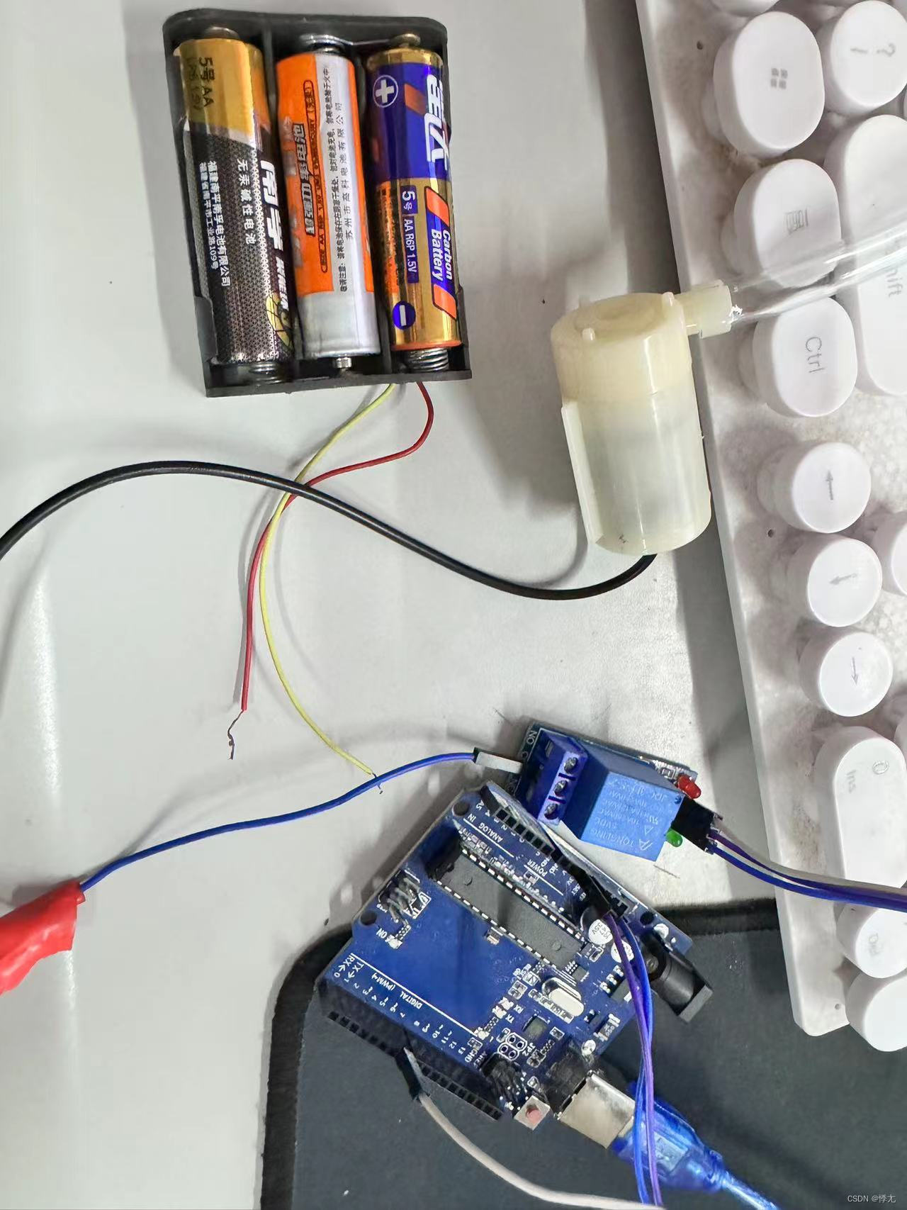 Arduino控制继电器，制作智能浇水系统