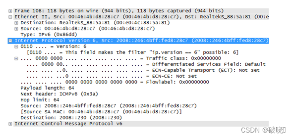 IPv6报文格式（全网最详细）