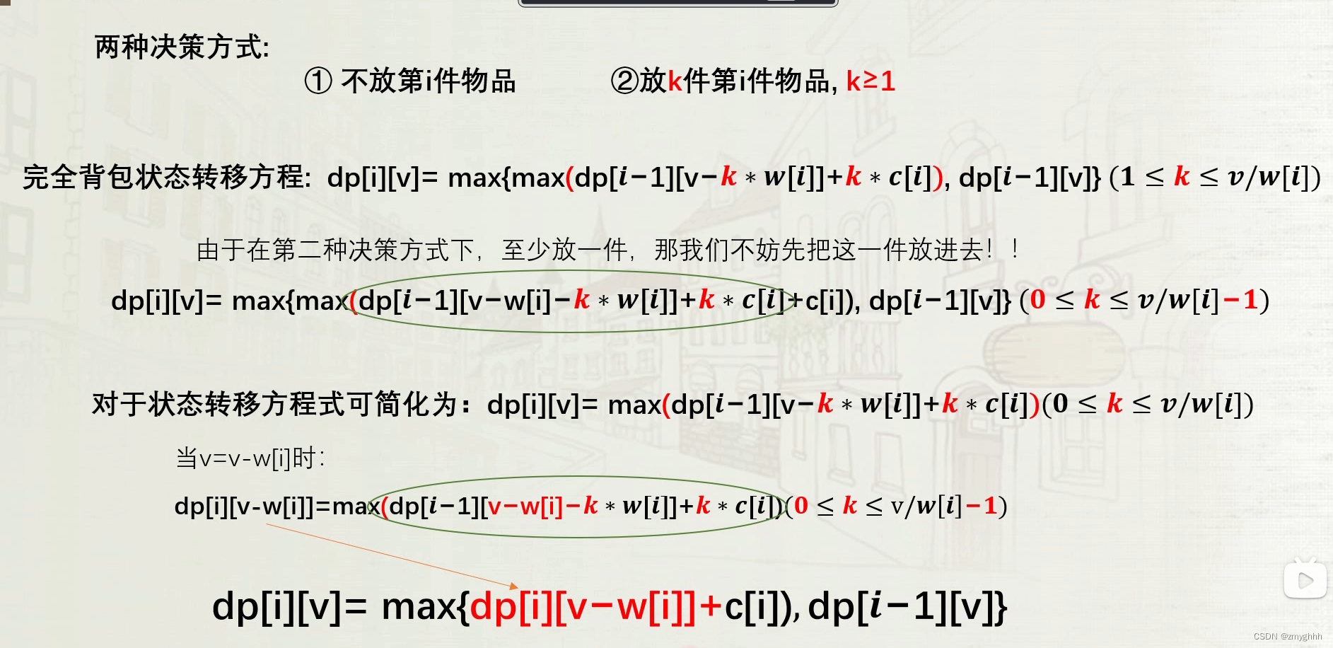 6.2 休息日 背包问题总结