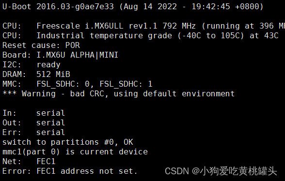 正点原子[第二期]Linux之ARM（MX6U）裸机篇学习笔记-1.1